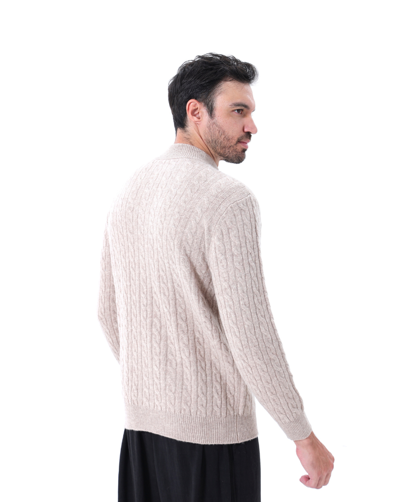 Half Zip in 100% Cashmere