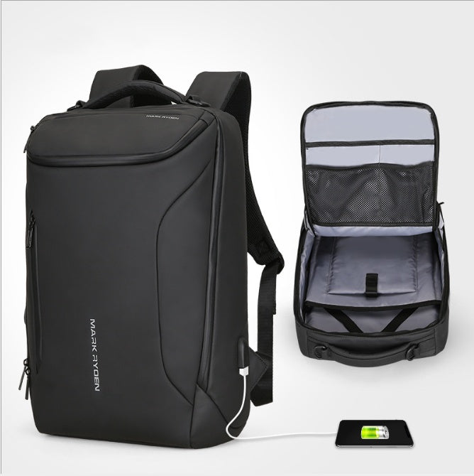 Zaino impermeabile con porta USB e compartimento digitale