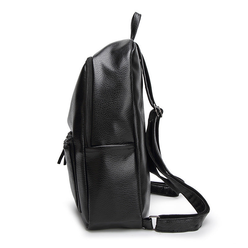 Zaino in pelle per donne, stile semplice e alla moda