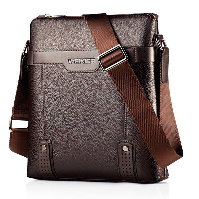 Borsa a tracolla in pelle PU per uomo, stile casual