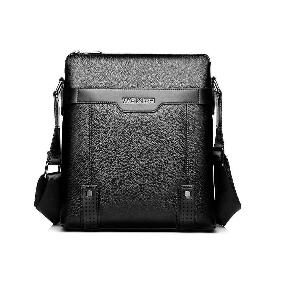 Borsa a tracolla in pelle PU per uomo, stile casual