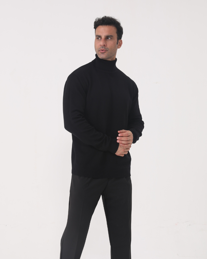 Maglione Dolcevita in Lana Merino