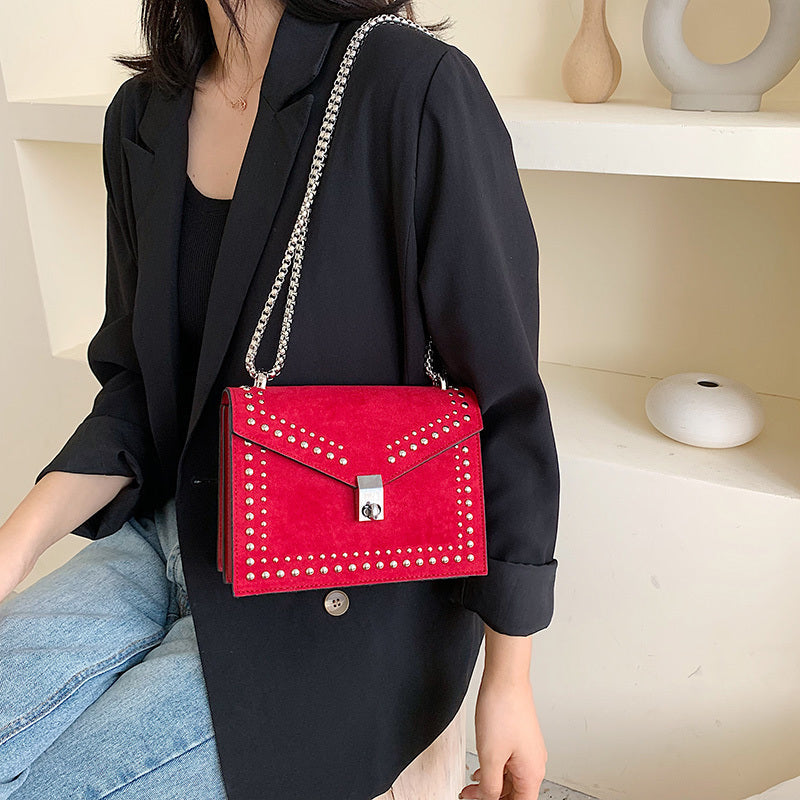 Borsa a tracolla in pelle PU per donna, stile moderno