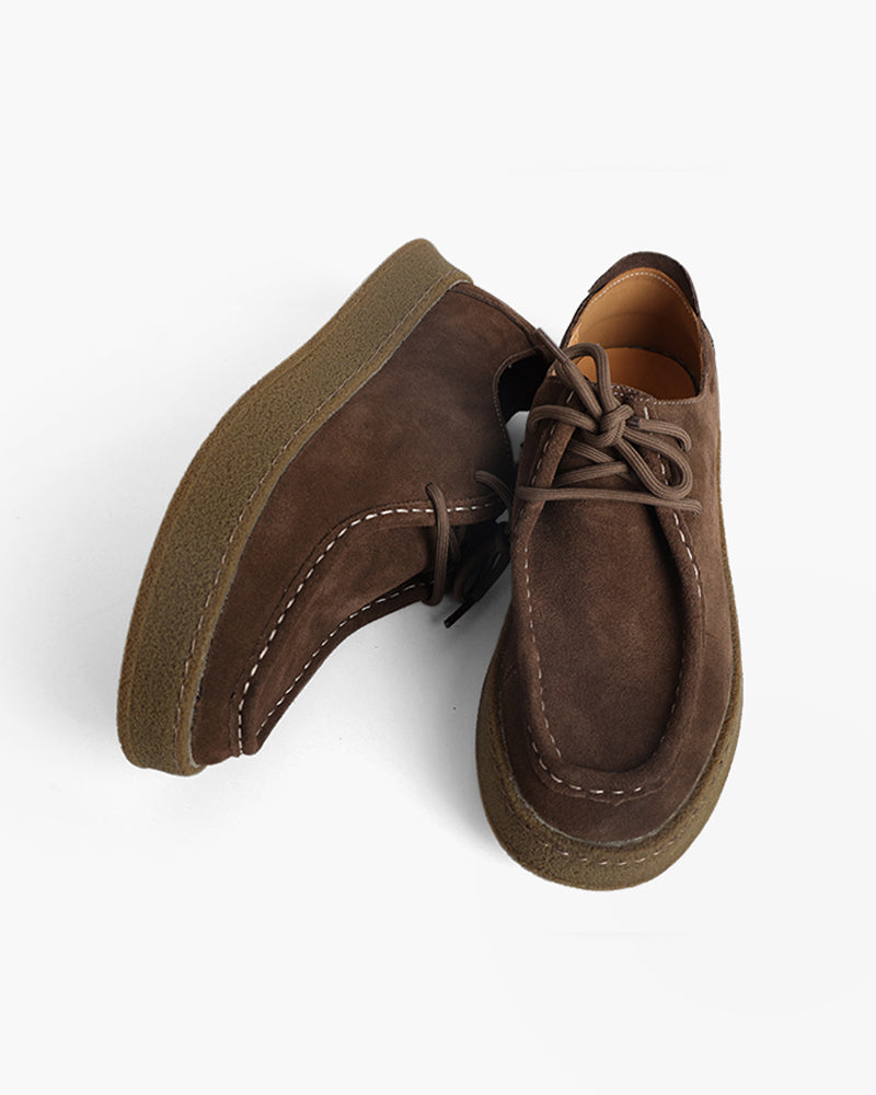 Scarpe Cittadine in Pelle Scamosciata Premium
