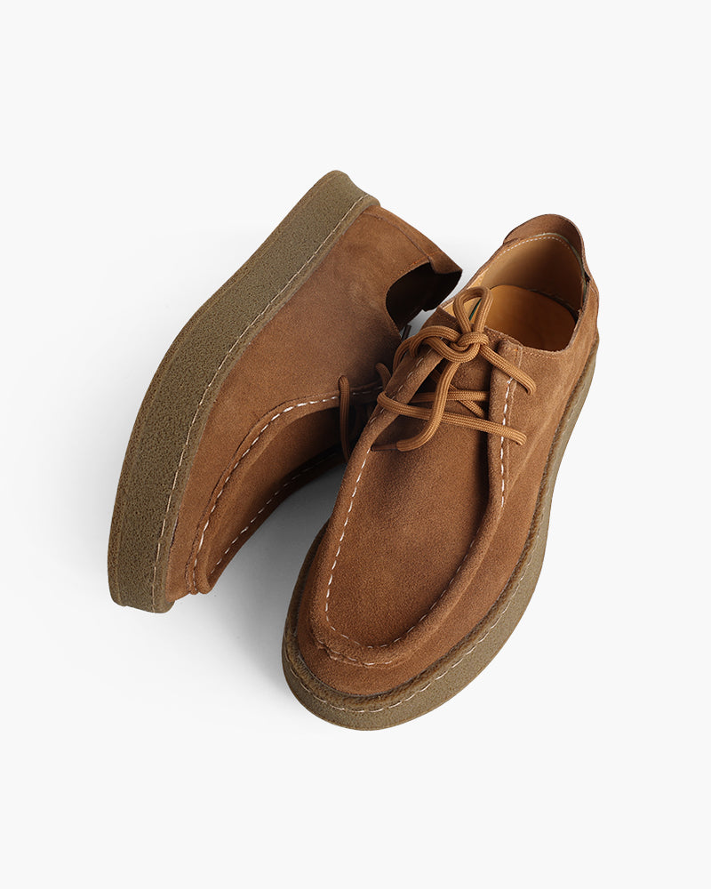 Scarpe Cittadine in Pelle Scamosciata Premium