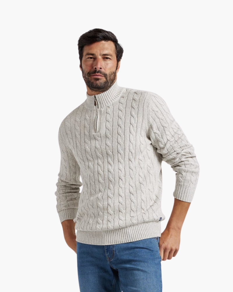 Maglione con Mezza Zip