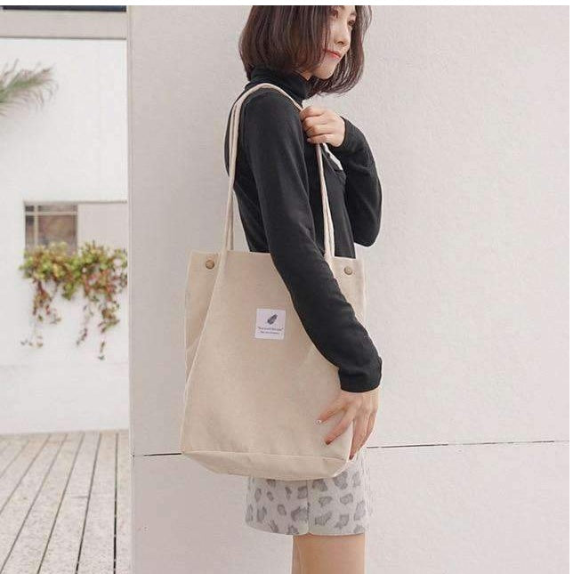 Sac cabas eco-responsabile in tela per donne