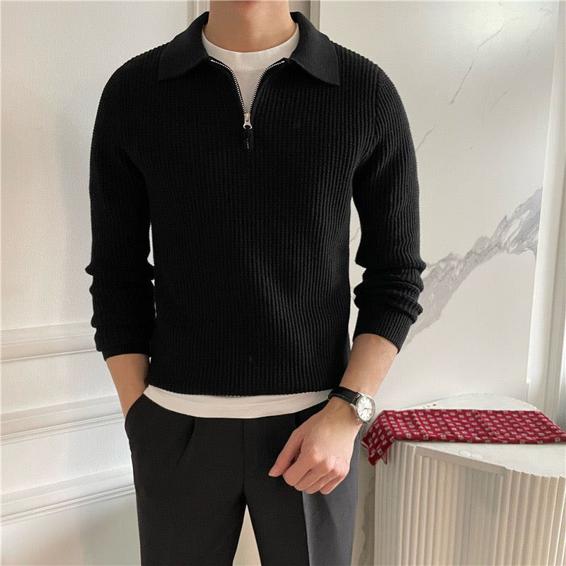 Maglione con zip