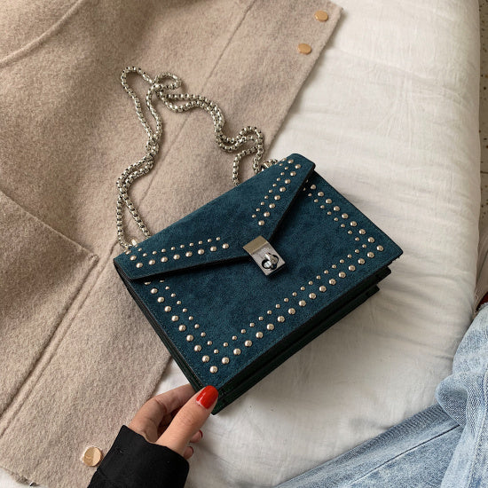 Borsa a tracolla in pelle PU per donna, stile moderno