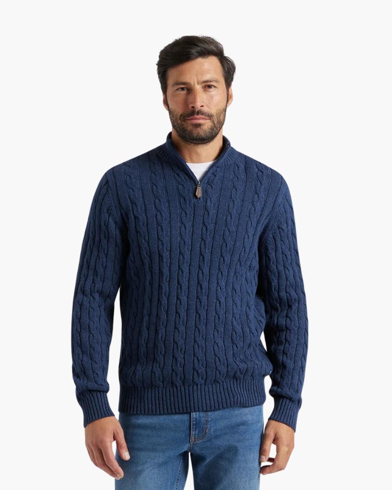 Maglione con Mezza Zip