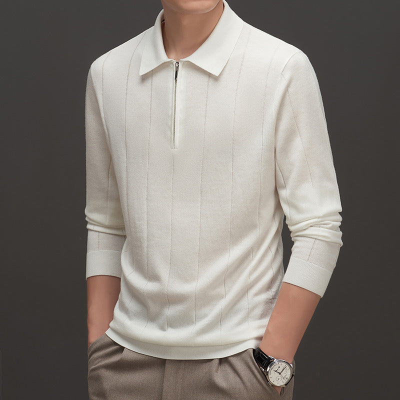 Maglia di Base Design a Contrasto di Colore a Righe