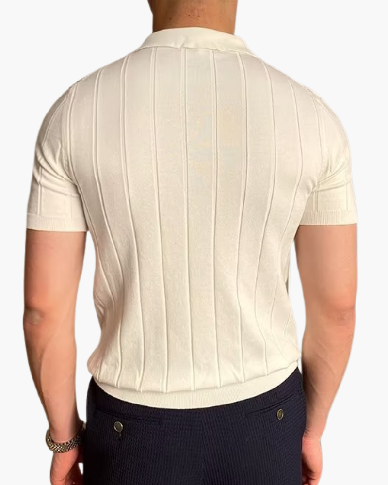 Polo in Cotone a Coste – Stile Raffinato per Ogni Giorno