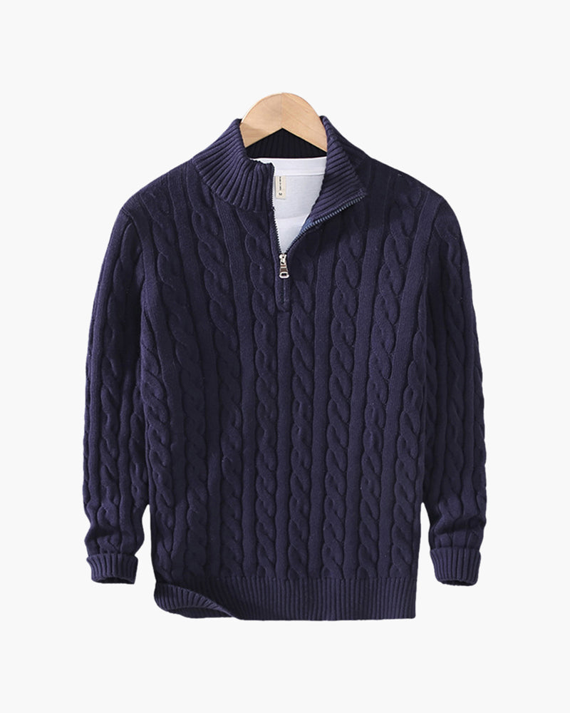 Maglione con Mezza Zip