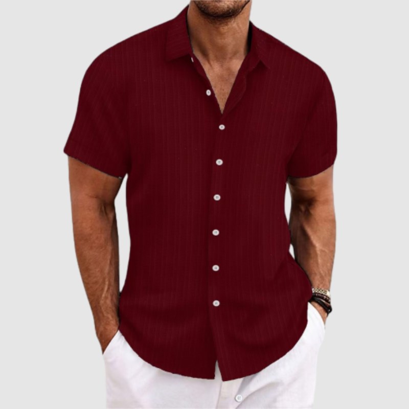 Camicia a Maniche Corte Loose Fit