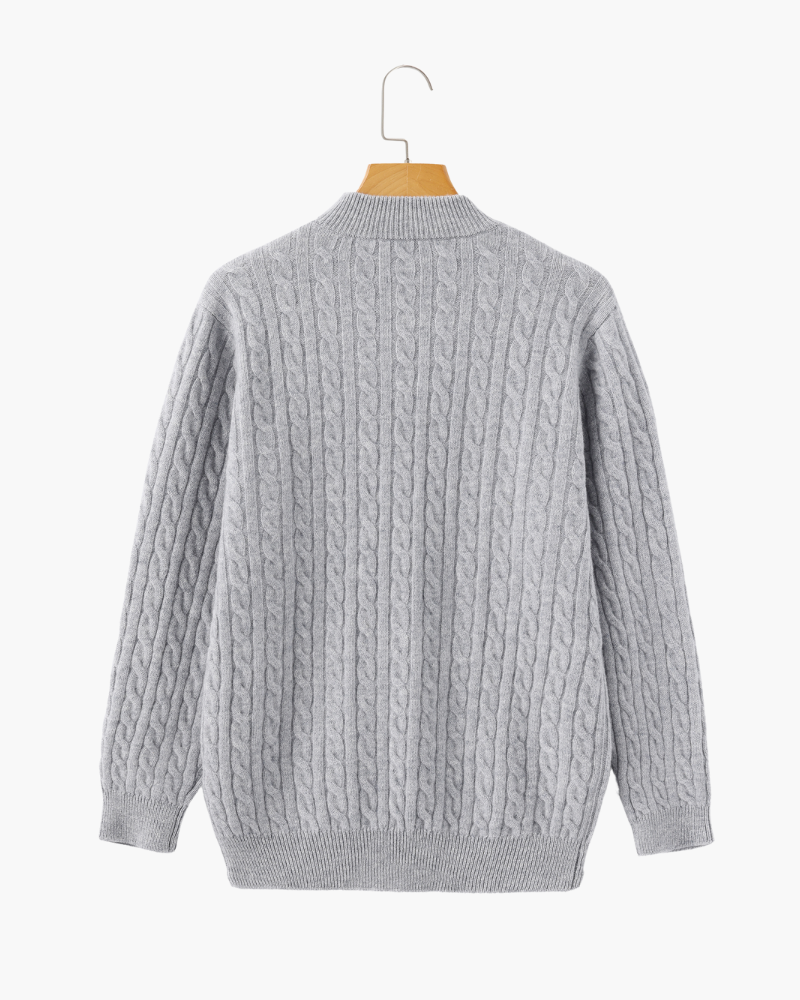 Half Zip in 100% Cashmere