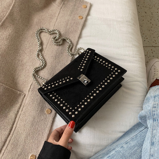 Borsa a tracolla in pelle PU per donna, stile moderno
