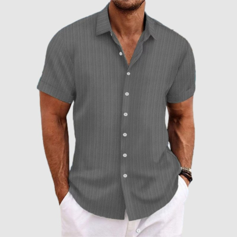 Camicia a Maniche Corte Loose Fit