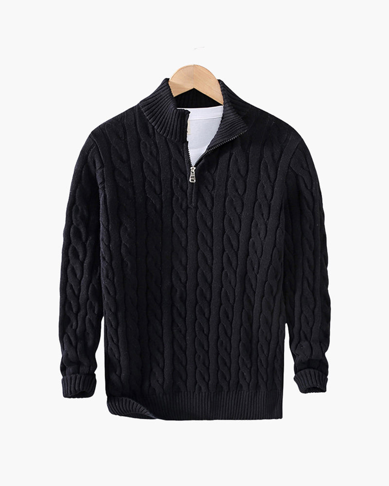 Maglione con Mezza Zip