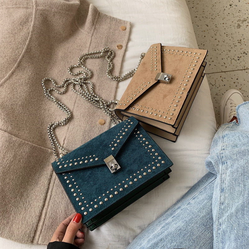 Borsa a tracolla in pelle PU per donna, stile moderno
