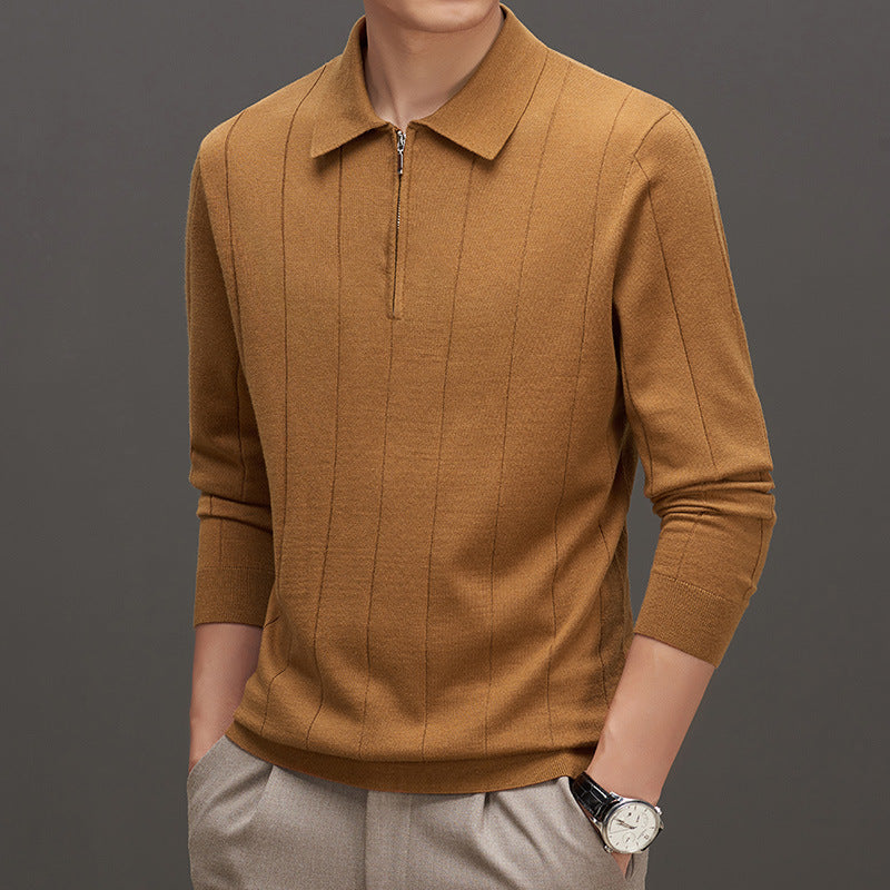 Maglia di Base Design a Contrasto di Colore a Righe