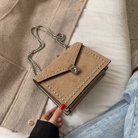 Borsa a tracolla in pelle PU per donna, stile moderno
