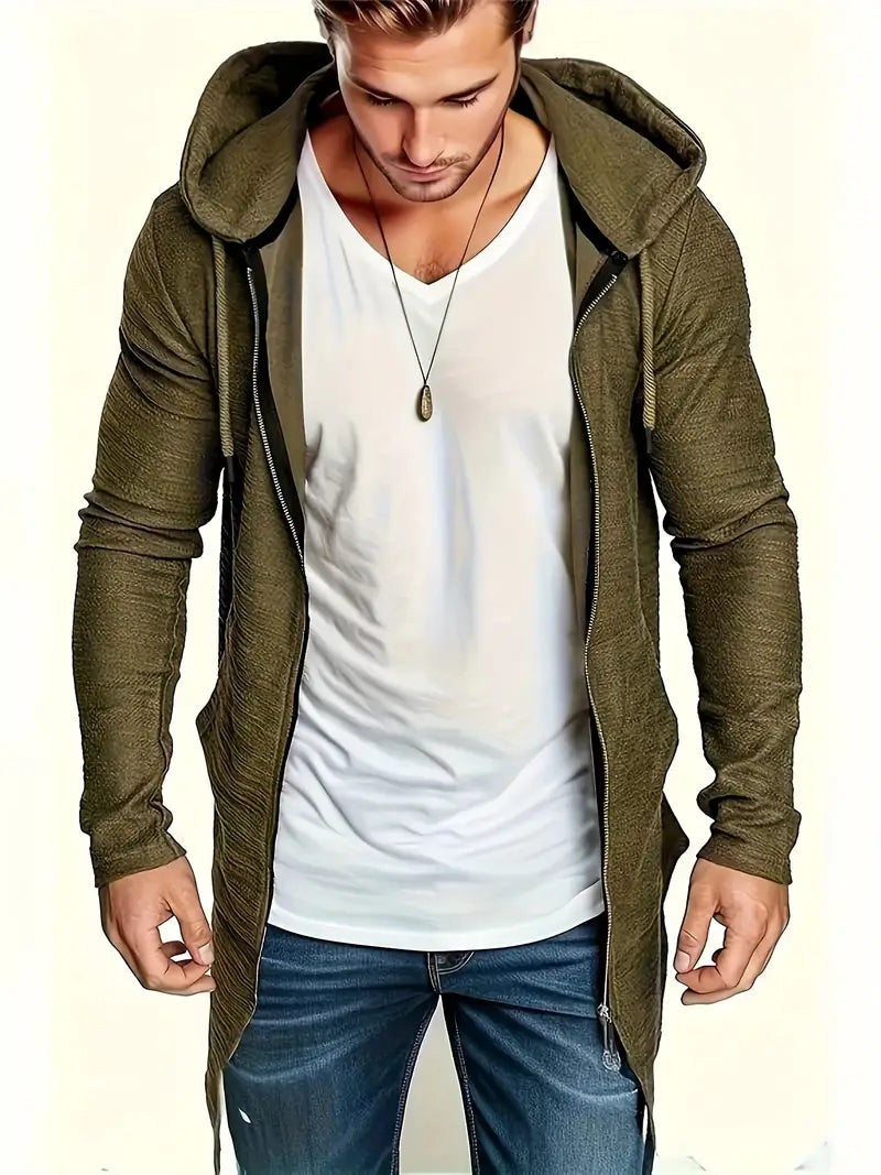BergTrends Veste da Uomo con Cerniera e Cordone Regolabile
