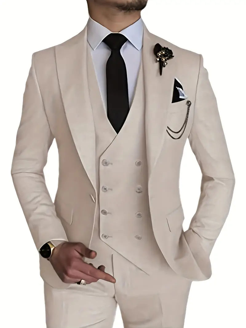 abito uomo elegante, completo tre pezzi uomo, giacca uomo elegante, pantaloni eleganti uomo, gilet uomo elegante, abito formale uomo, abito ufficio uomo, abito business uomo, abito sartoriale uomo, abiti eleganti, abbigliamento formale, abito sartoriale, giacca elegante, stile maschile, abiti su misura, abbigliamento cerimonia