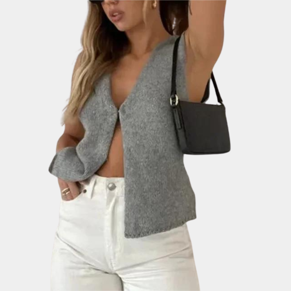 Top Estivo Largo Donna in Poliestere