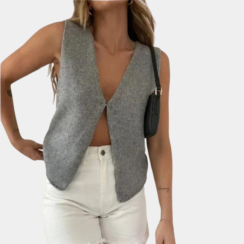 Top Estivo Largo Donna in Poliestere