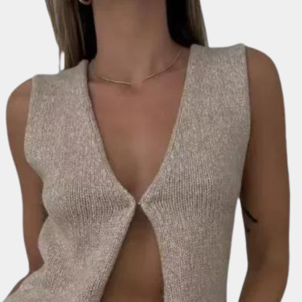 Top Estivo Largo Donna in Poliestere