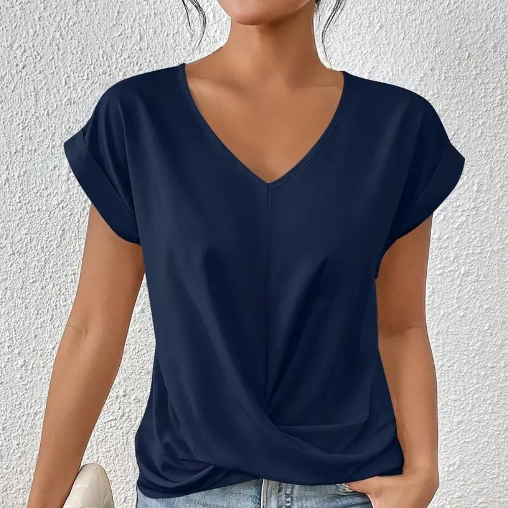 Camicia Scollo a V Donna Cotone