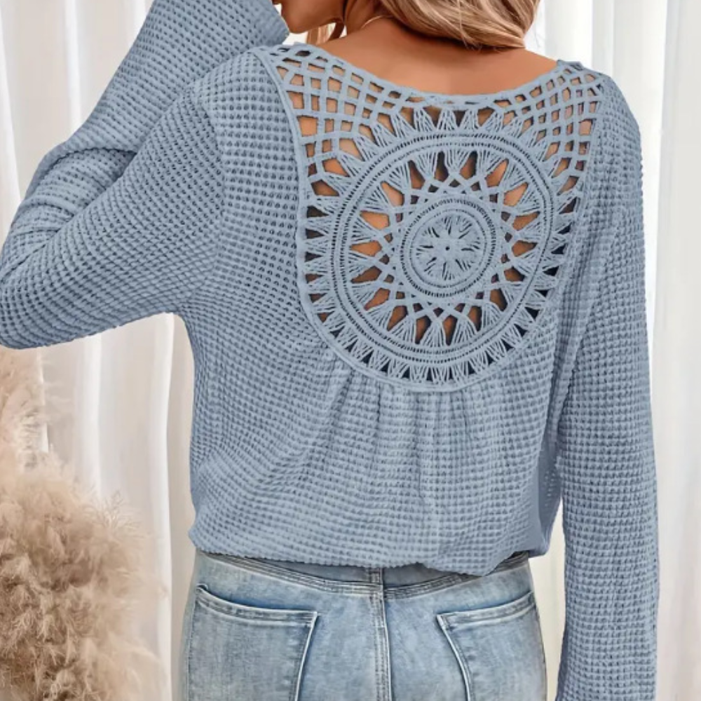 Top in maglia di poliestere