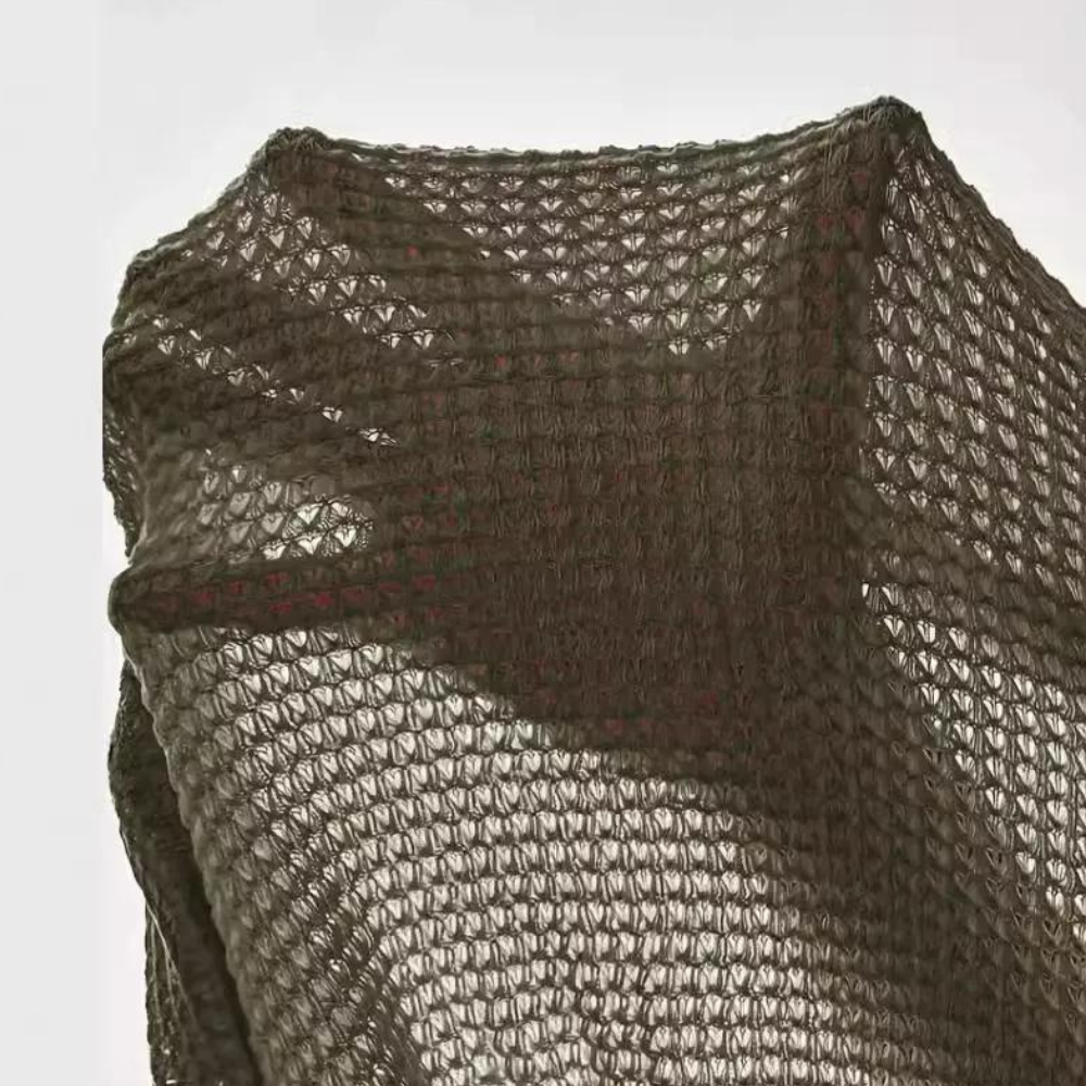 Top in maglia di poliestere