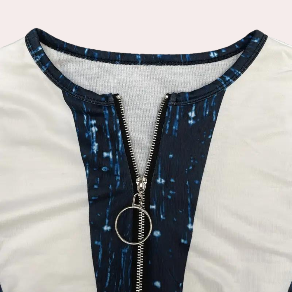 Camicia a maniche lunghe in poliestere donna