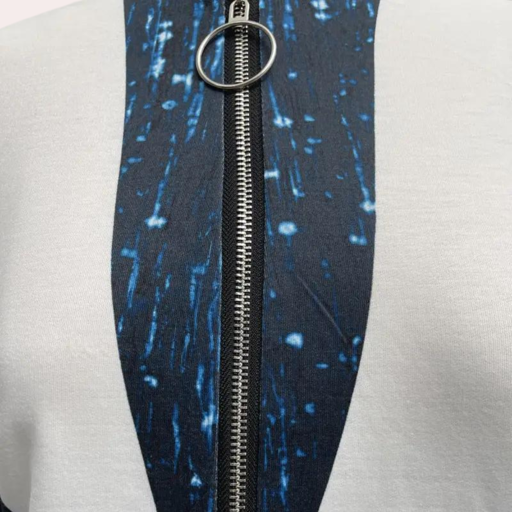 Camicia a maniche lunghe in poliestere donna