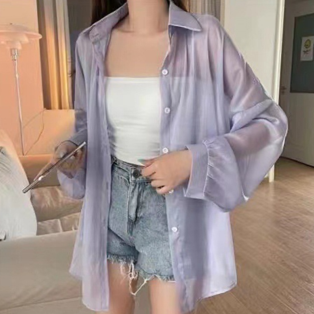 Camicia Elegante a Maniche Lunghe da Donna