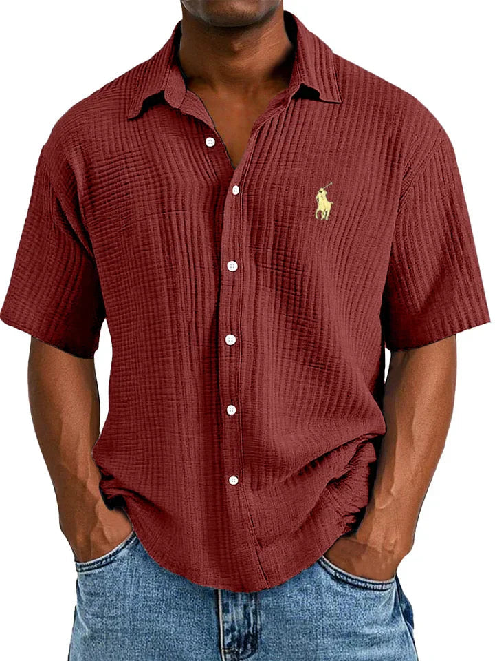 Scopri la Raffinatezza con la Camisa Elegante RL Aggiungi un tocco di classe al tuo guardaroba con la camicia elegante uomo, una scelta perfetta per un look sofisticato e moderno. La Camisa Elegante RL, realizzata in pregiato cotone, offre comfort e traspirabilità, assicurando uno stile ineguagliabile per qualsiasi occasione. Caratteristiche principali: Materiali pregiati: Il tessuto resistente è morbido al tatto per una vestibilità perfetta e una lunga durata.
