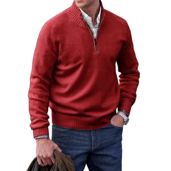 Adrian | Maglione con cerniera in cashmere