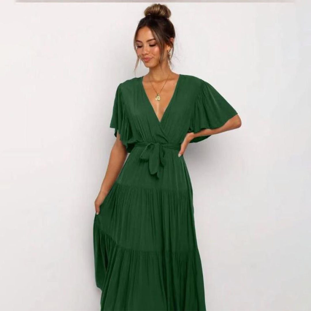 Vestito Midi Casual per Donna, Vestibilità Elegante e Tessuto Traspirante