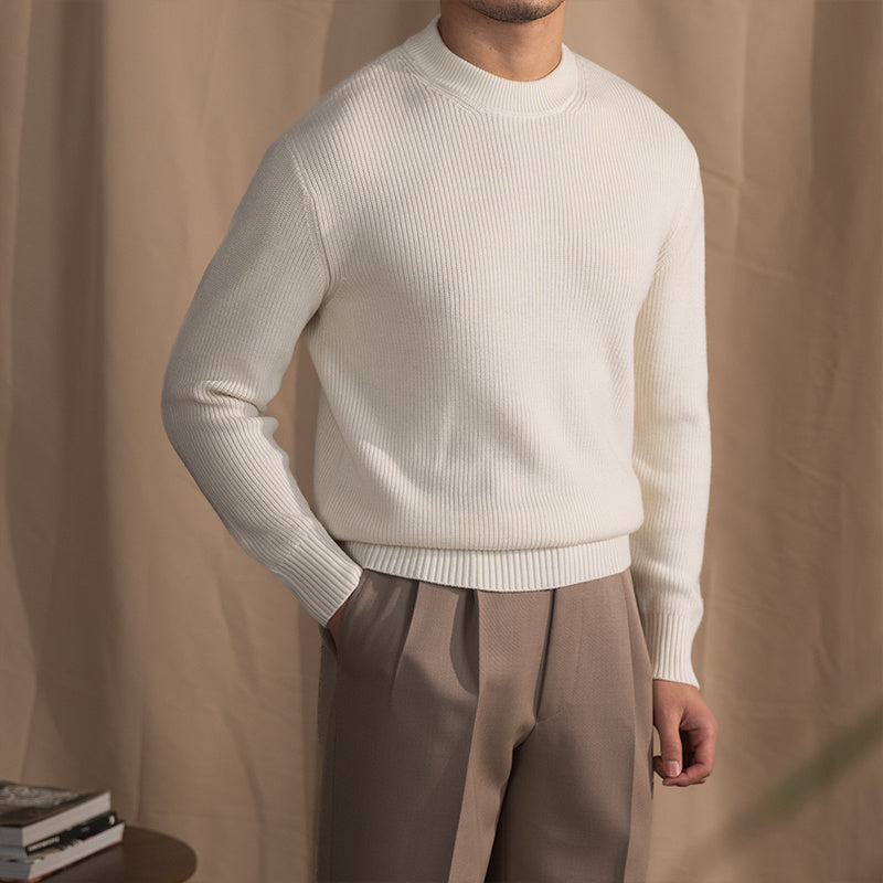 maglione uomo, pullover in lana, maglione girocollo, pullover casual, abbigliamento caldo uomo, moda invernale uomo, business casual pullover, casual pullover, maglione elegante, maglione in lana misto acrilico, pullover lana e nylon, pullover uomo, stile moda inverno uomo, maglione da uomo invernale, abbigliamento lana maschile, outfit uomo casual inverno, pullover caldo stile casual maschile