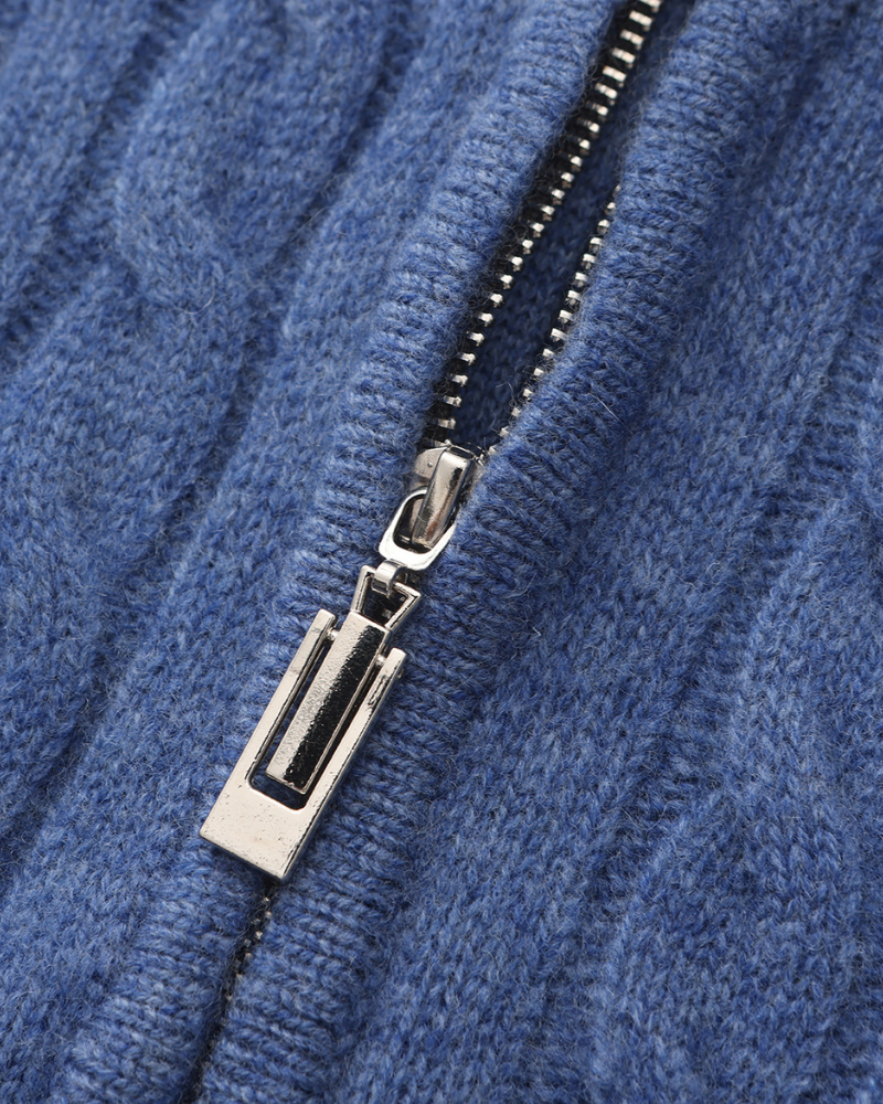 Half Zip in 100% Cashmere