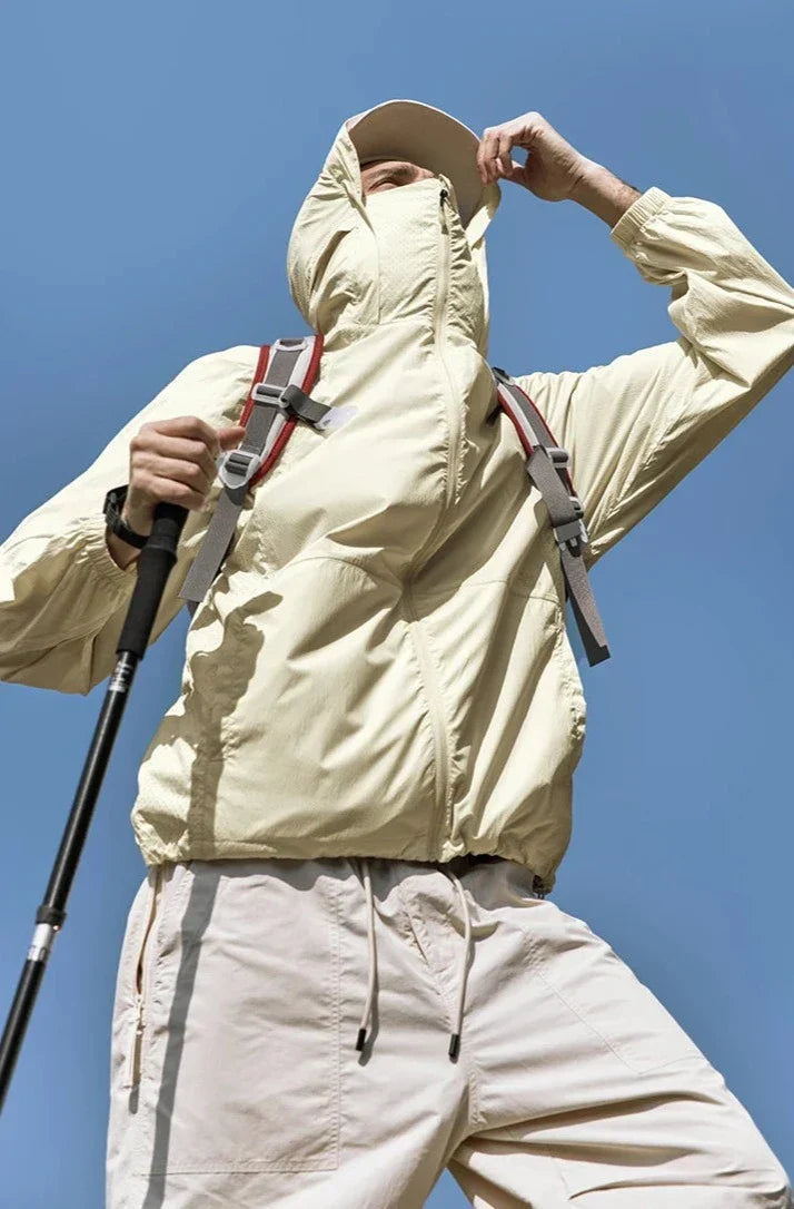 BergLust Veste da trekking funzionale per uomo con cappuccio