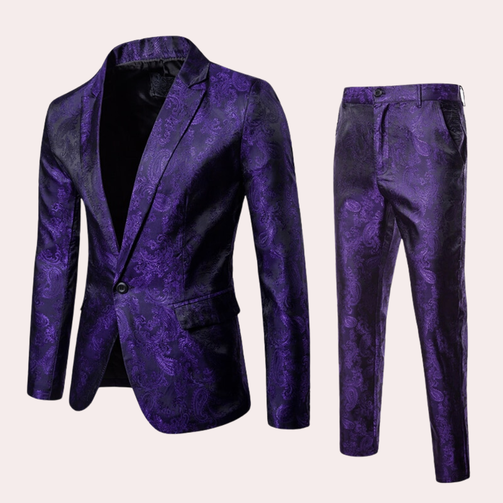 Completo Uomo due Pezzi con Blazer e Pantaloni per Eventi Formali