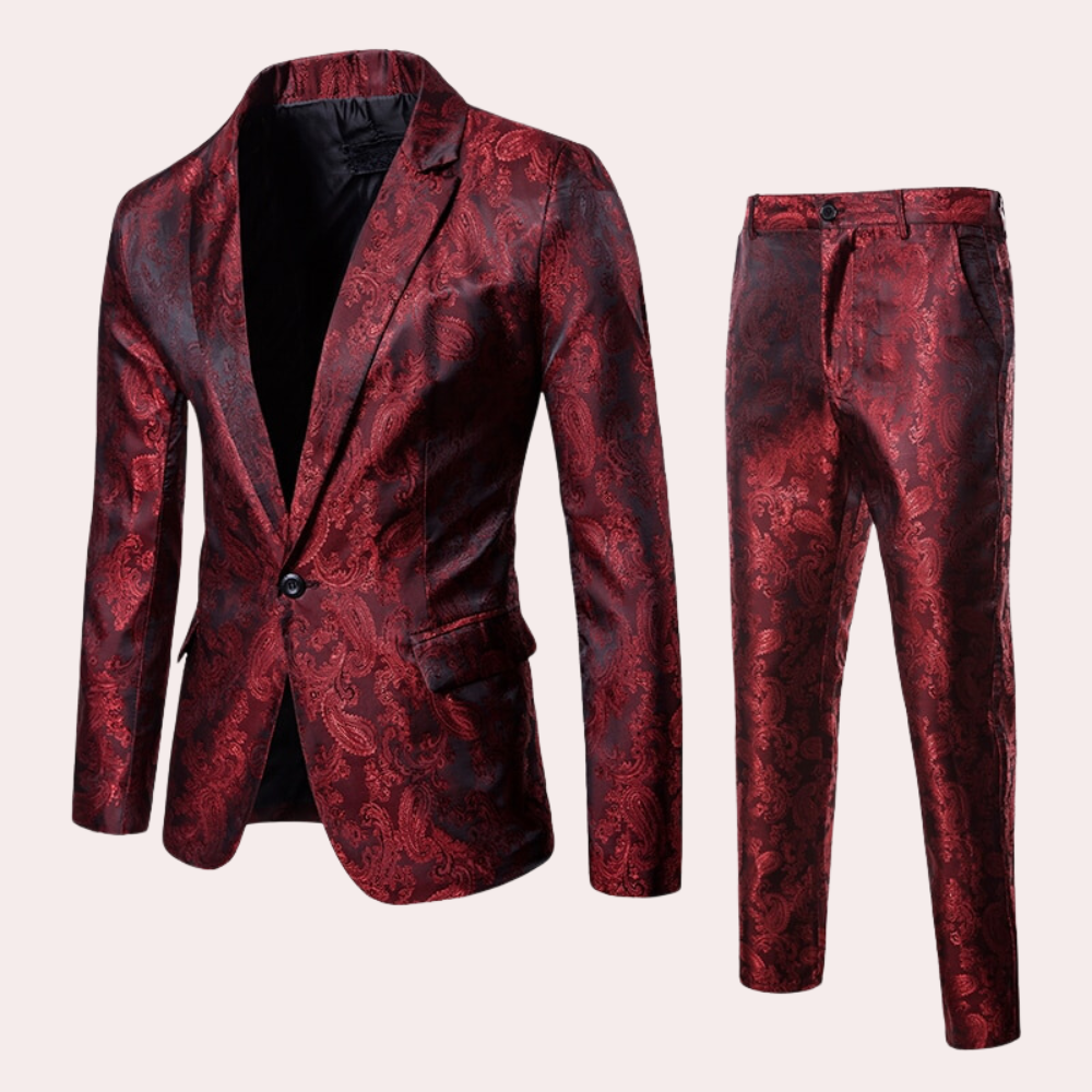 Completo Uomo due Pezzi con Blazer e Pantaloni per Eventi Formali