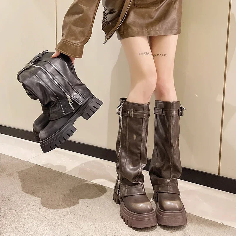 Stivale Biker Chunky