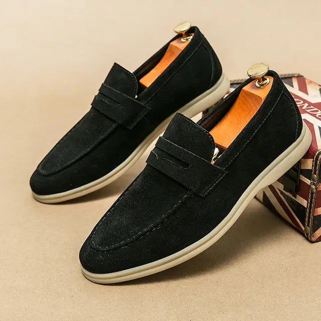 Mocassini Eleganti in Pelle da Uomo Comodi Slip-On
