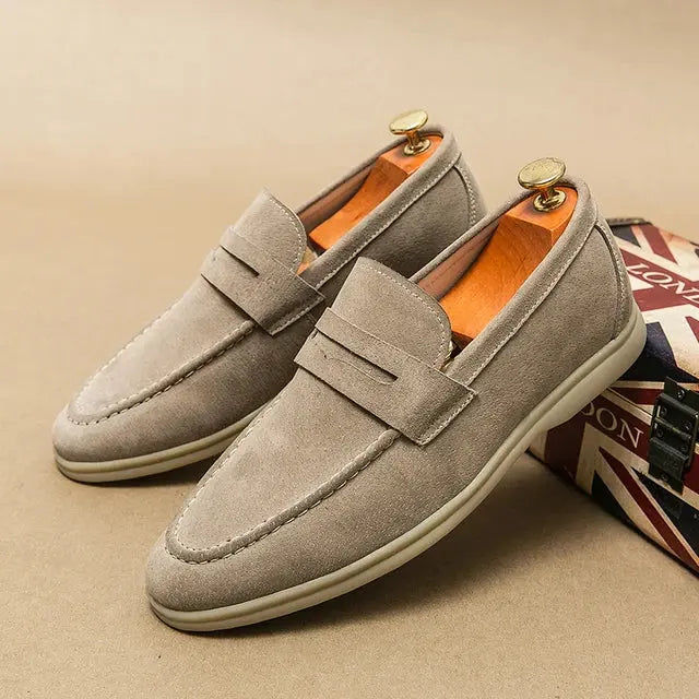 Mocassini Eleganti in Pelle da Uomo Comodi Slip-On
