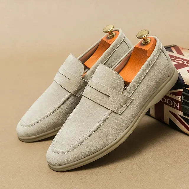 Mocassini Eleganti in Pelle da Uomo Comodi Slip-On