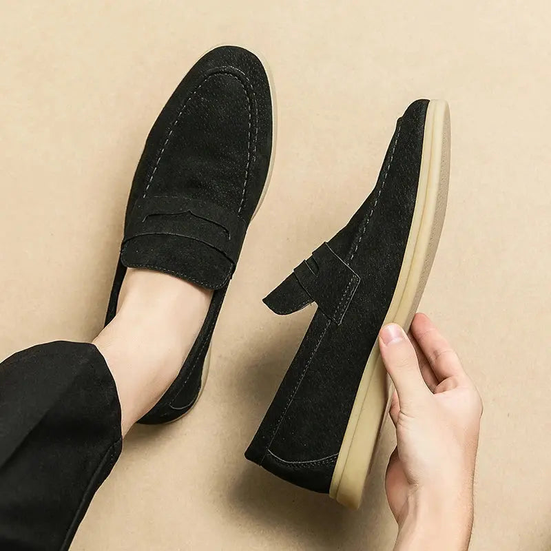 Mocassini Eleganti in Pelle da Uomo Comodi Slip-On