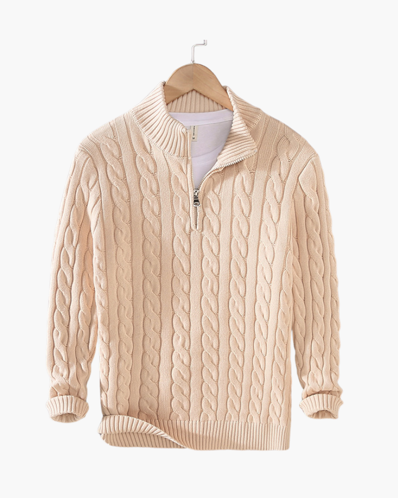 Maglione con Mezza Zip